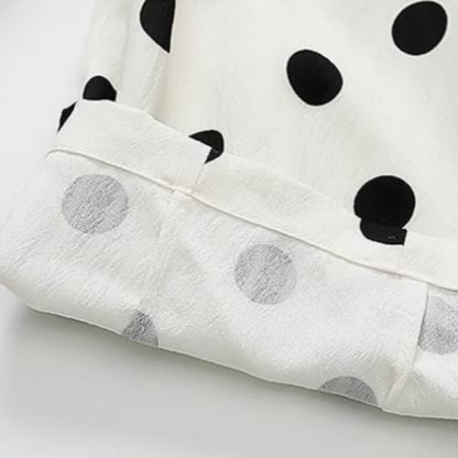 2-teiliges Set für Kleinkind : Schleife und Punktmuster und Hose - image 9