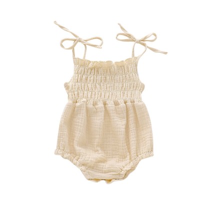 Einfarbig Baby Bodysuit mit Strapsen - Beige - 12-18M - image 3