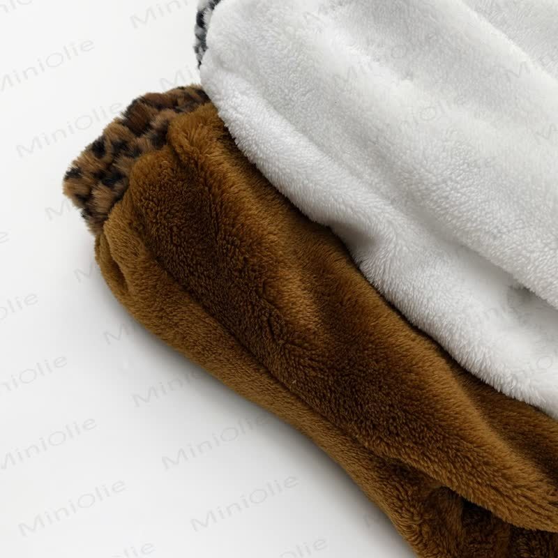 Vlies Jogginghose für Baby und Kleinkind mit Leopardenmuster / Hose mit Zebramuster (Schwarz weiß)  - image 11