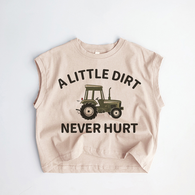 A LITTLE DIRT NEVER HURT – Khakifarbenes Tanktop für Baby und Kleinkind - Khaki - 3-5J - image 1