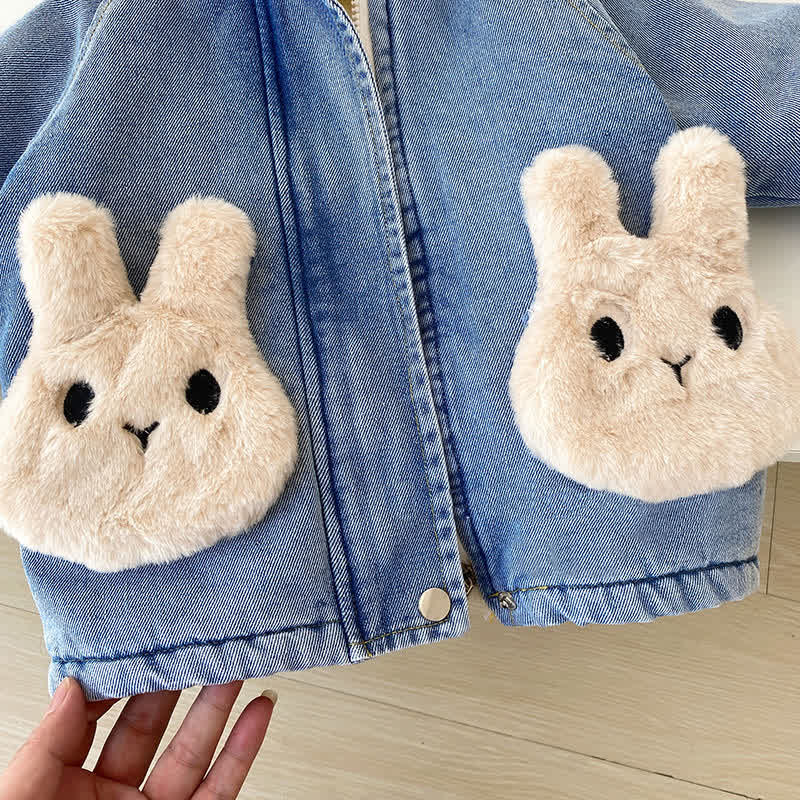 Mädchen Hase Cowboy -Hoodie aus Vlies - image 5