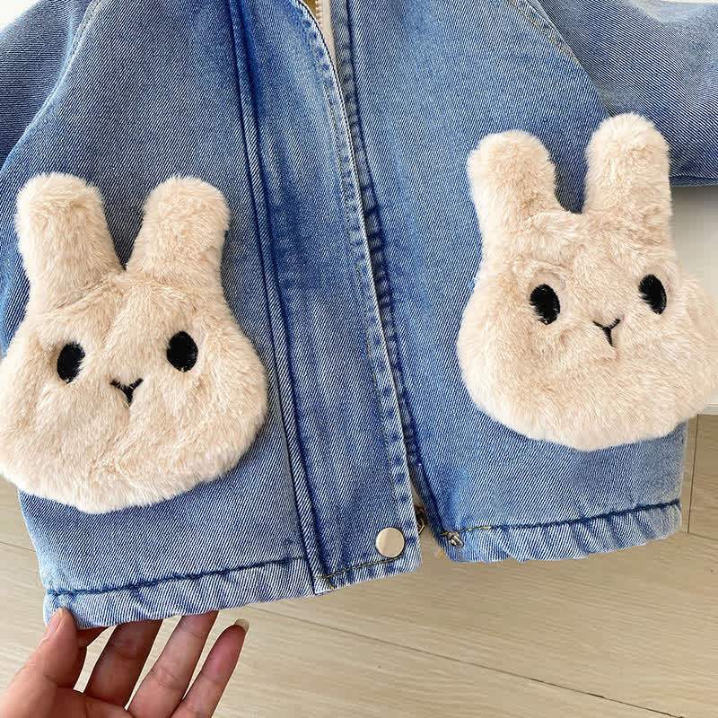 Mädchen Hase Cowboy -Hoodie aus Vlies - image 5