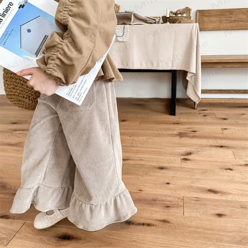 Baby Kleinkind -Mädchen Einfarbig Hose - image 4