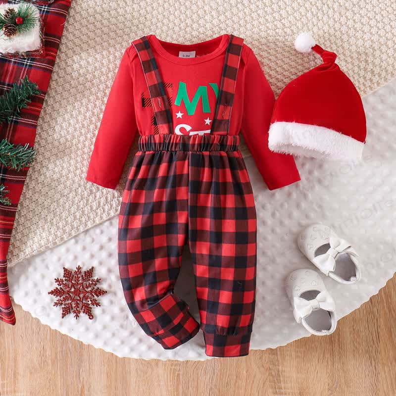 MY 1ST CHRISTMAS Baby Plaid 2-teiliges Set mit Hut - image 8