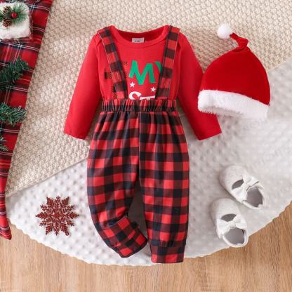 MY 1ST CHRISTMAS Baby Plaid 2-teiliges Set mit Hut - image 8