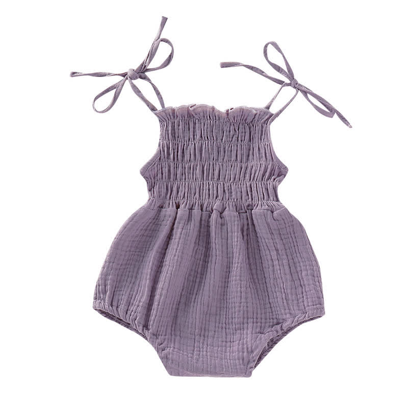 Einfarbig Baby Bodysuit mit Strapsen - Lila - 12-18M - image 8