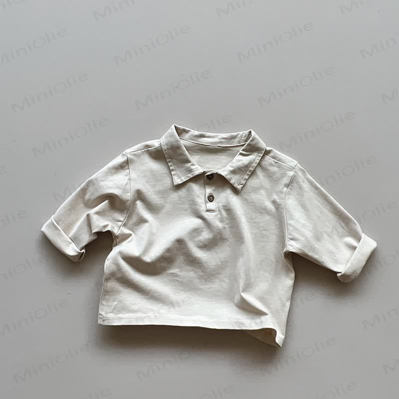 Einfarbig Poloshirt für Kind - Aprikose - 8Y - image 11