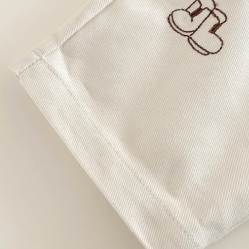 Baby oder -hemd mit Gestickt Hose und Cartoon-Motiven  - image 9