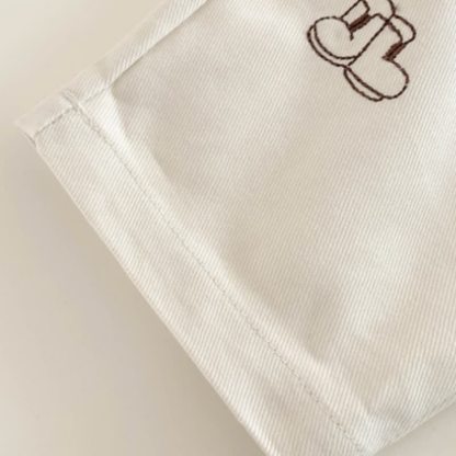 Baby oder -hemd mit Gestickt Hose und Cartoon-Motiven  - image 9