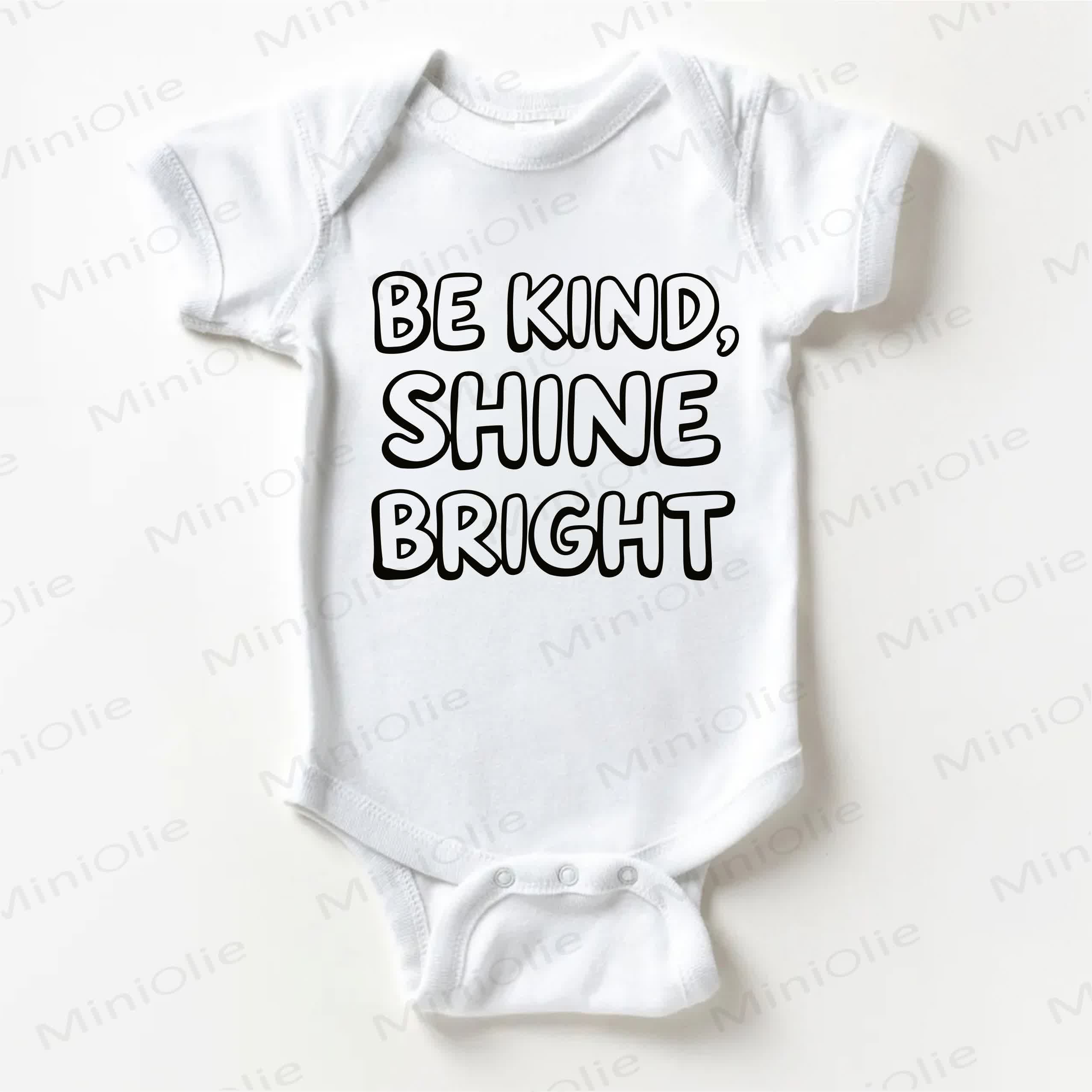 BE KIND, SHINE HELL Baby Bodysuit in Weiß - Weiß - 18-24M - image 1
