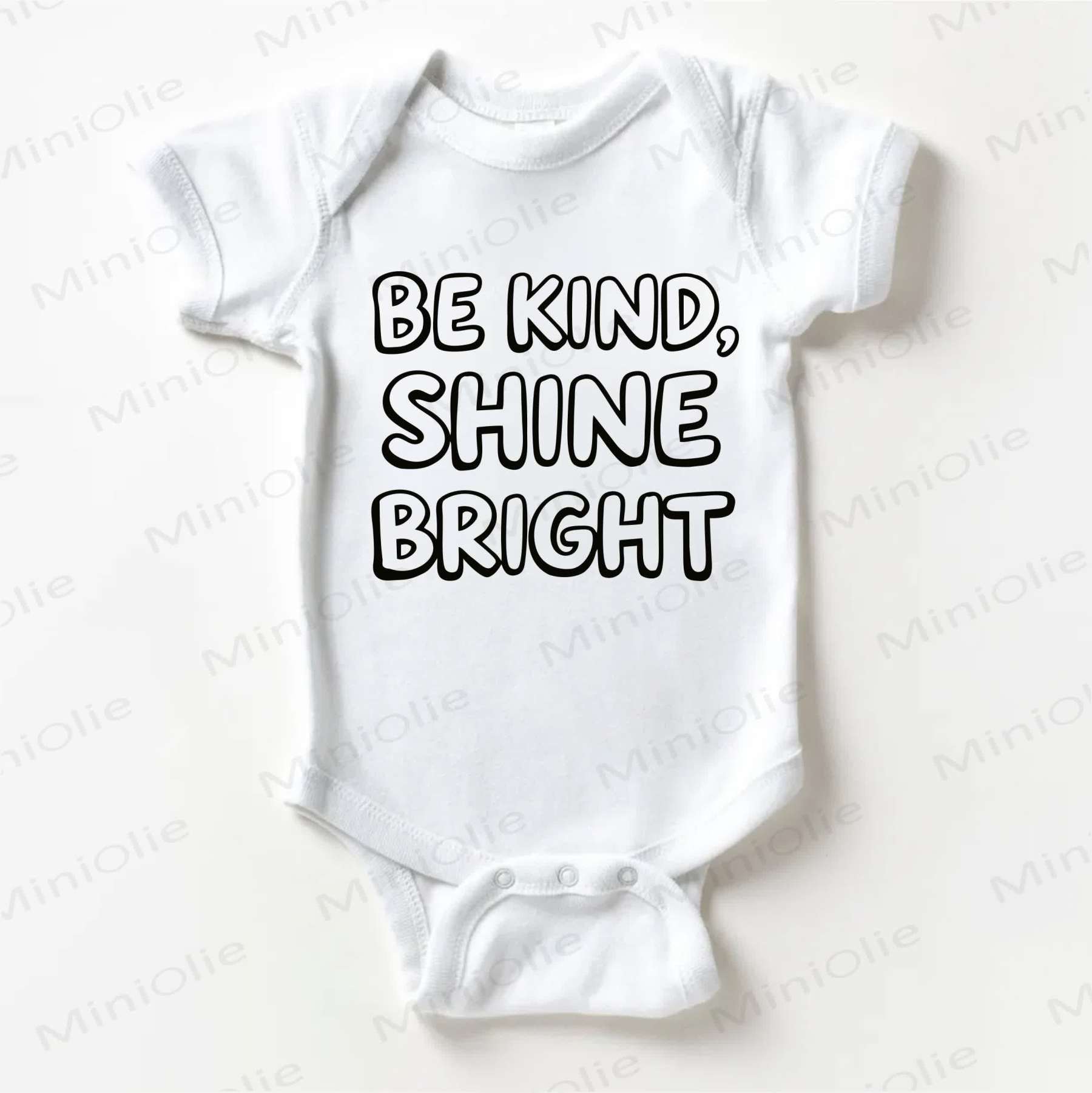 BE KIND, SHINE HELL Baby Bodysuit in Weiß - Weiß - 18-24M - image 1