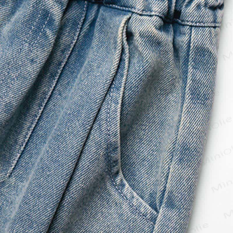 Kleinkind-Jungen Hose Blau Denim - image 5