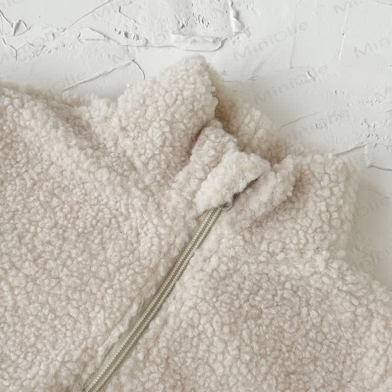 Beige 2-teiliges Vlies Set für Baby , Mädchen - image 4