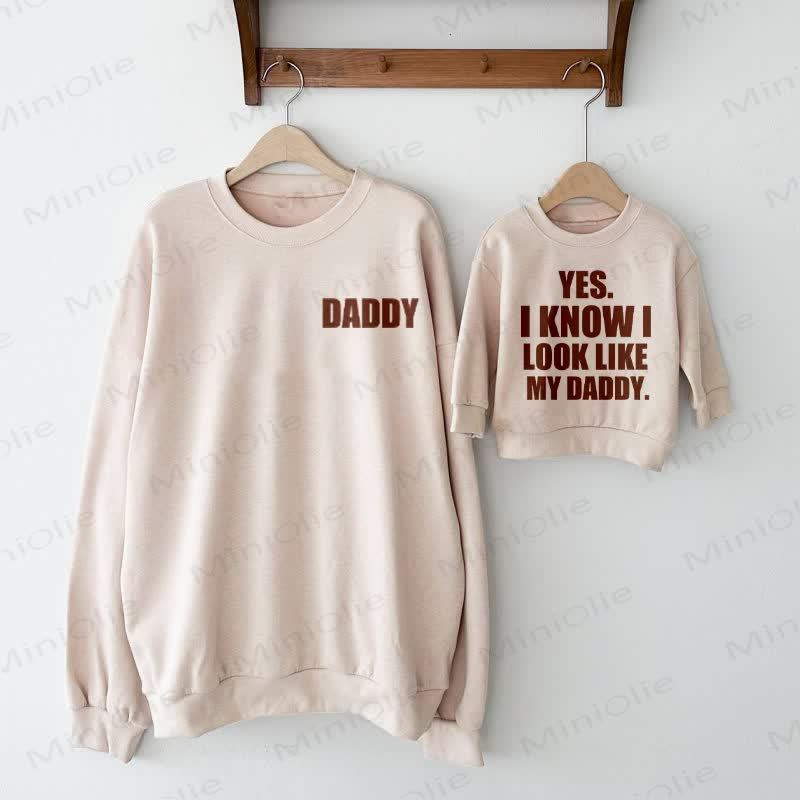 DADDY/LOOK LIKE MY DADDY Daddy und ich Sweatshirt/ Set - image 4