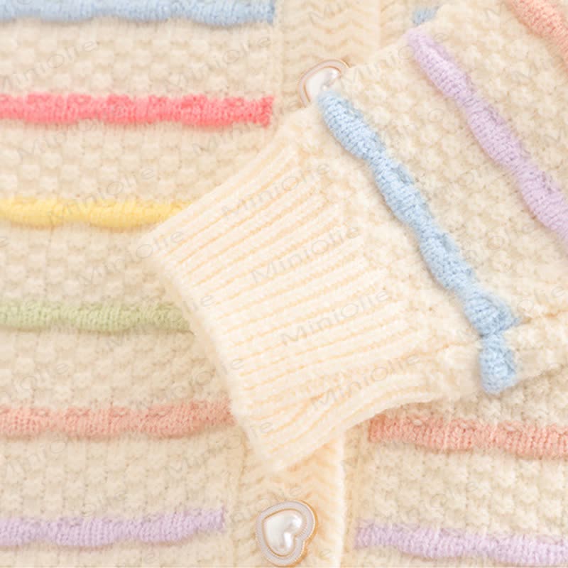 3-teiliges Set aus Pullover mit Schleifen und Regenbogen für Baby und Kleinkind - image 11