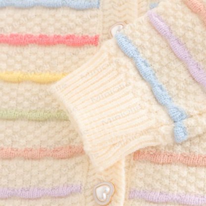 3-teiliges Set aus Pullover mit Schleifen und Regenbogen für Baby und Kleinkind - image 11