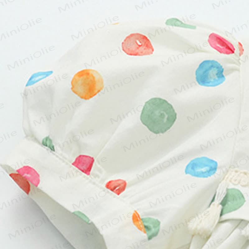 Kleid mit Puffärmeln und Punktmuster für Kleinkind-Mädchen - image 5