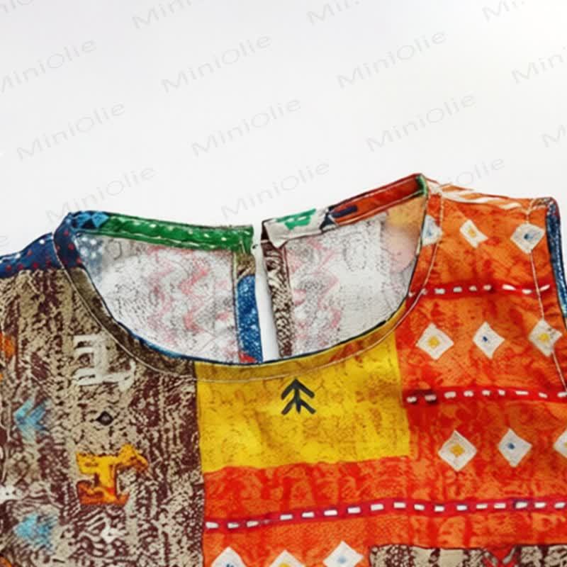 Plaid für Kleinkind-Mädchen mit Wellenkaromuster - image 6