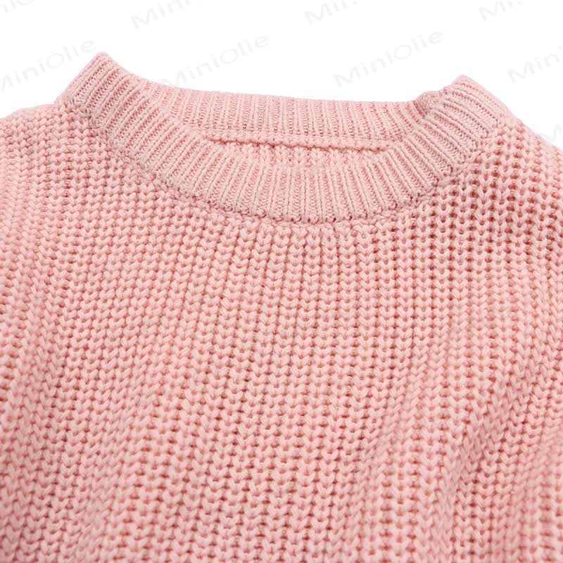 Einfarbiger, warmer Pullover für Babys und Kleinkinder - image 16