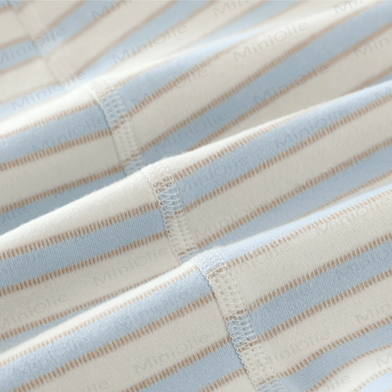 Streifen Strampler mit Bär -Patch für Baby - image 8