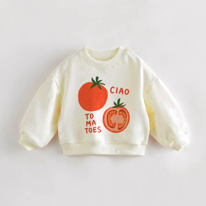 CIAO TOMATOES Baby Kleinkind Sweatshirt - Creme - 3-5J - image 1