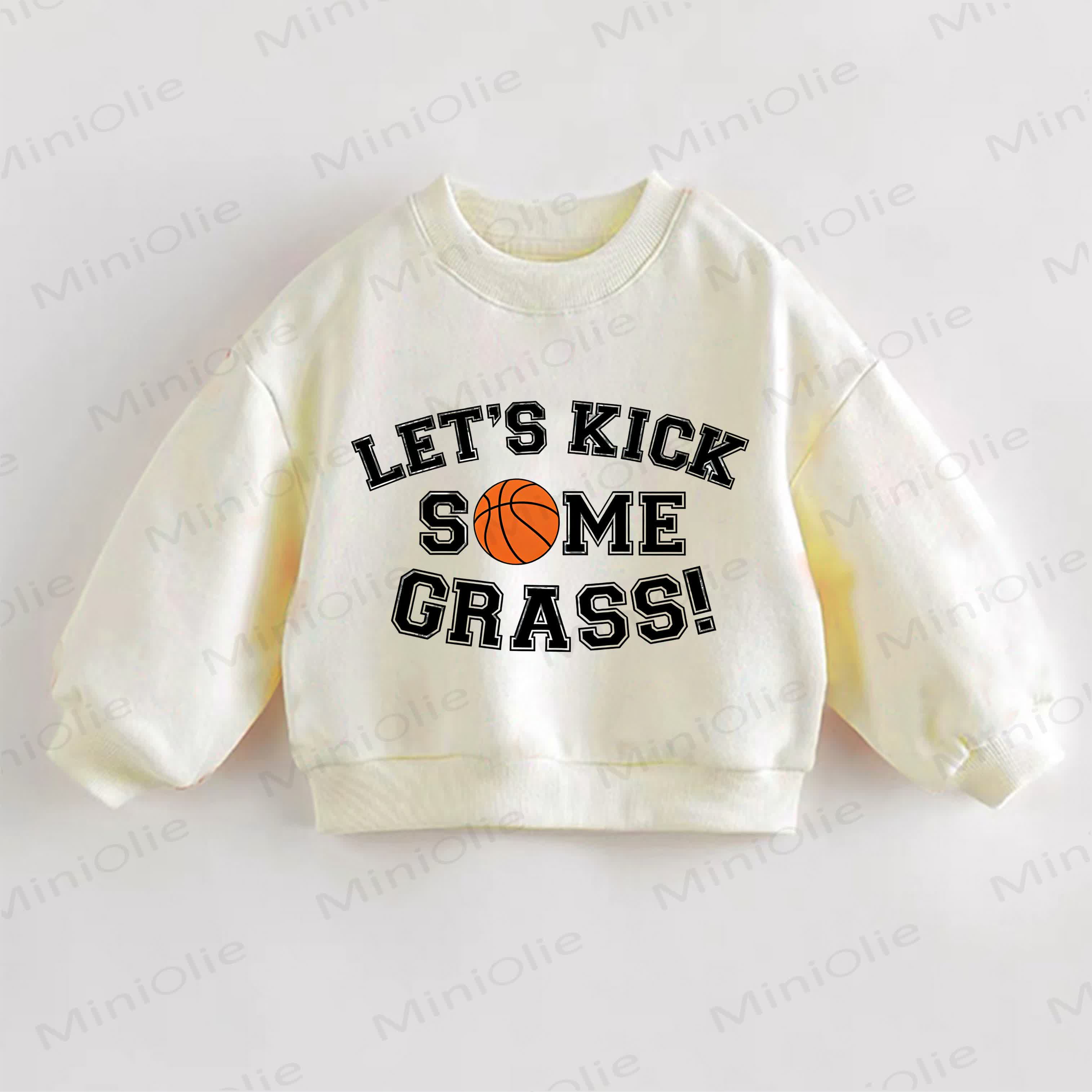 LET'S den Rasen rocken! Baby Kleinkind Sweatshirt - Creme - 3-5J - image 1