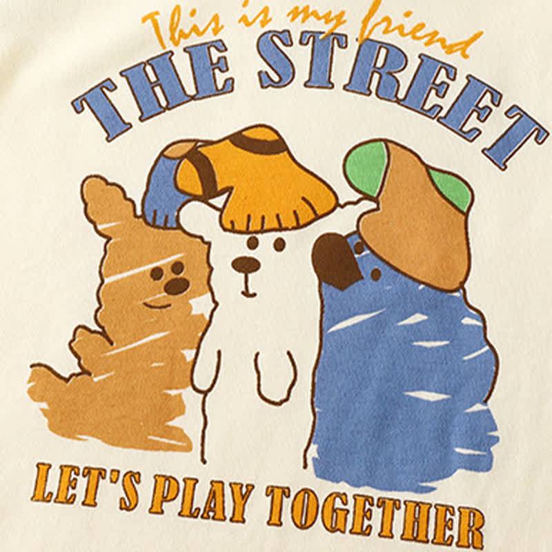 Raglan-/ Streifen -T-Shirt aus Baumwolle mit Cartoon-Print für Kleinkind und Baby - image 21