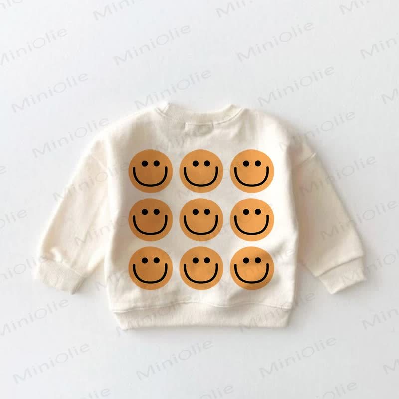 Gelb Sweatshirt mit Smiley Gesicht für Baby und Kleinkind - image 3