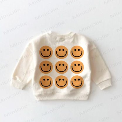 Gelb Sweatshirt mit Smiley Gesicht für Baby und Kleinkind - image 3