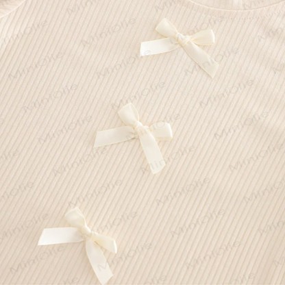 3-teiliges Set aus Pullover mit Schleifen und Regenbogen für Baby und Kleinkind - image 14