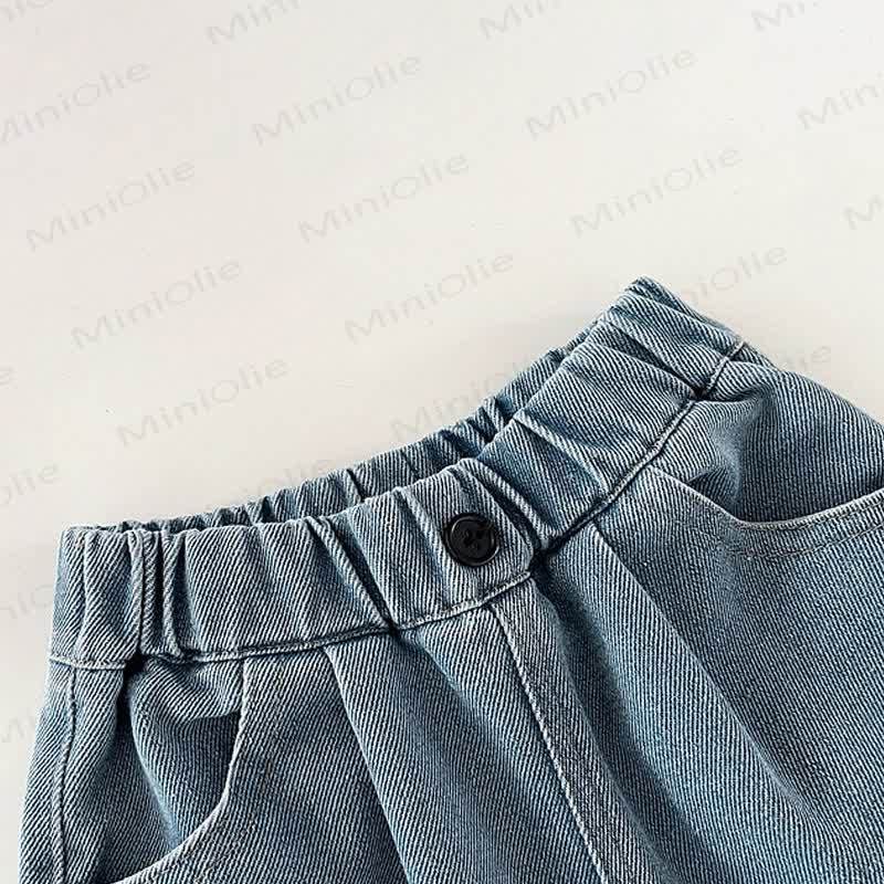 Einfarbig Denim für Kleinkind-Jungen - image 7