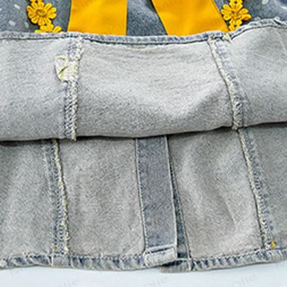 Ärmelloses Kleid für Kleinkind-Mädchen mit Schleife, Schleife und Blumen - image 7