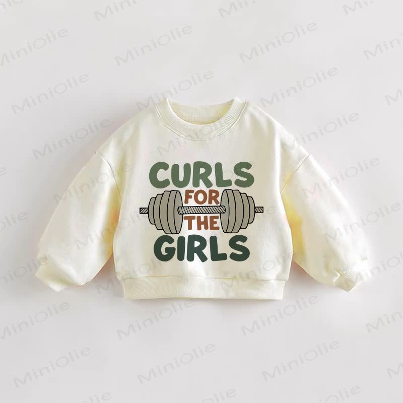 Sweatshirt mit Kleinkind für Baby und GIRLS - Creme - 3-5J - image 1