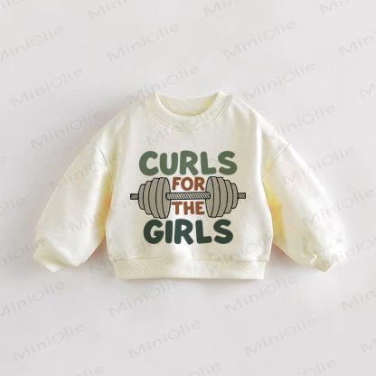 Sweatshirt mit Kleinkind für Baby und GIRLS - Creme - 3-5J - image 1