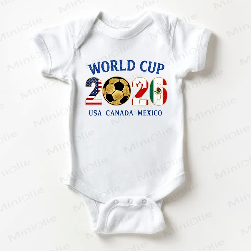 WORLD CUP 2026 USA CANADA MEXICO Baby Jungen Bodysuit, weiß - Weiß - 18-24M - image 1