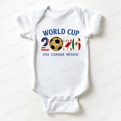WORLD CUP 2026 USA CANADA MEXICO Baby Jungen Bodysuit, weiß - Weiß - 18-24M - image 1