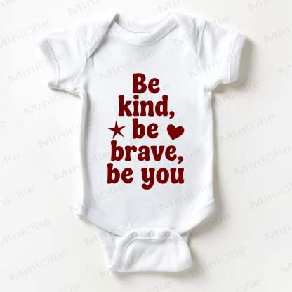 BE KIND, BE BRAVE, BE YOU Baby Bodysuit in Weiß - Weiß - 18-24M - image 1