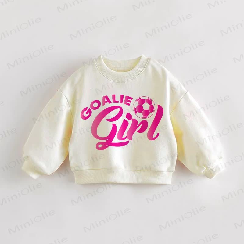GOALIE GIRL Baby Kleinkind Sweatshirt - Creme - 3-5J - image 1