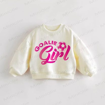 GOALIE GIRL Baby Kleinkind Sweatshirt - Creme - 3-5J - image 1
