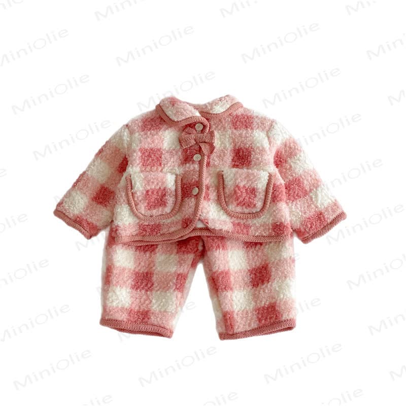 Vlies Oberbekleidung und Hose für Baby und Kleinkinder, rot-weiß Kleinkind - image 5