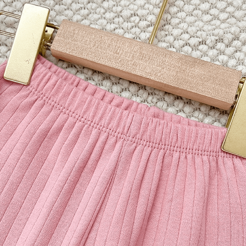 Kleinkind 2-teiliges einfaches Pyjama-Set mit Tasche - image 9