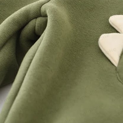 Grünes Spitze und Hose mit Dinosaurier Streifen für Baby - image 12