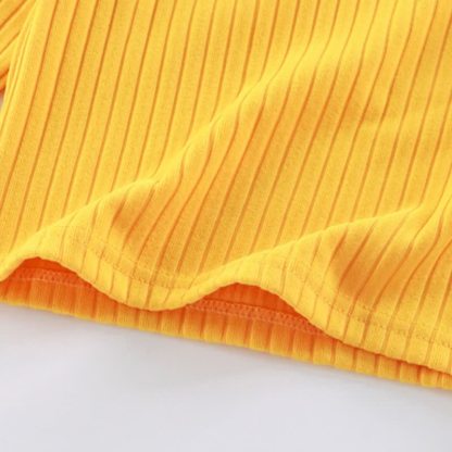 Zweiteiliges Set aus Einfarbig Henley-Strickpullover für Kleinkind - image 10