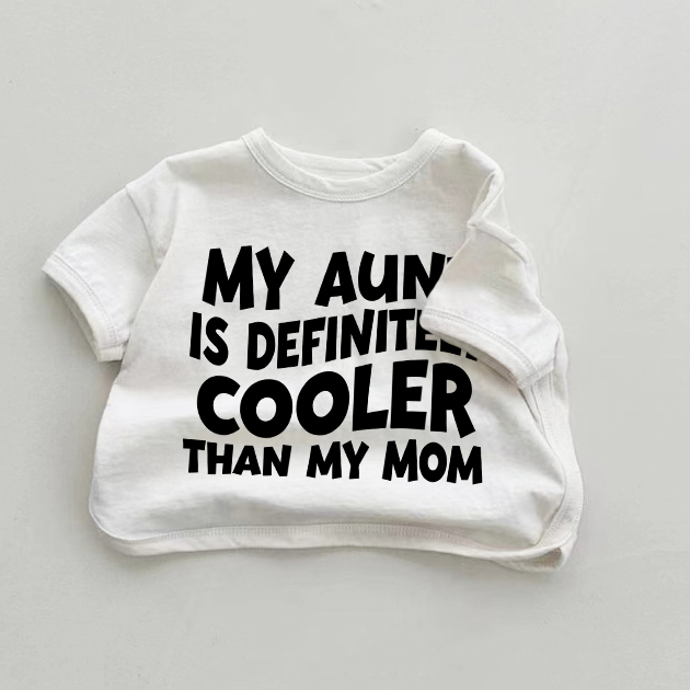 MY TANTE IST DEFINITIV COOLER ALS MY MOM Baby Weißes T-Shirt - Weiß - 18-24M - image 1