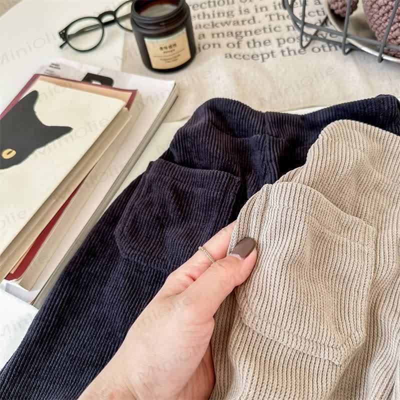 Baby Kleinkind -Mädchen Einfarbig Hose - image 11