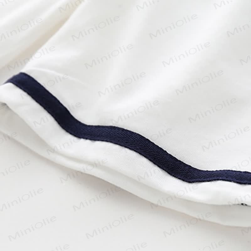 Klassisches nautisches Matrosenkragen- Spitze und Shorts , 2-teiliges Set für Kleinkind und Baby - image 13