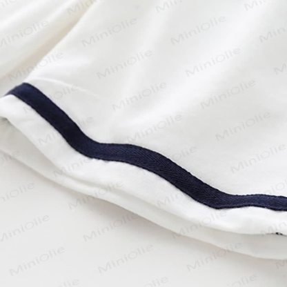 Klassisches nautisches Matrosenkragen- Spitze und Shorts , 2-teiliges Set für Kleinkind und Baby - image 13