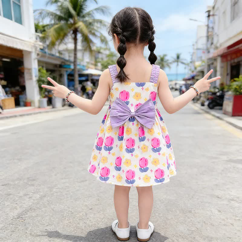 Kind Kleid mit Blumen und Schleifen, Kleid - image 7
