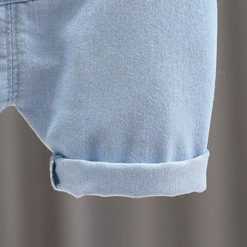 2-teiliges Set aus Streifen T-Stück und Overalls mit Bär für Baby und Kleinkind - image 9
