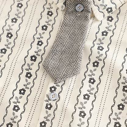 3-teiliges Set für Kleinkind : Weste mit Blume , Krawatte, Schulterknöpfen und Knopfleiste - image 19